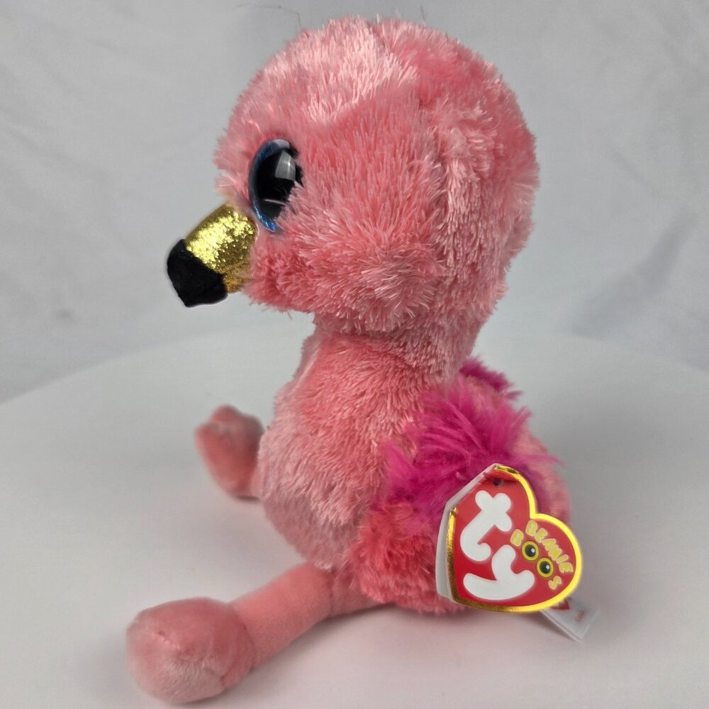 NWT Ty Beanie Boos Gilda the Flamingo 6" Size Plush - Picture 2 of 9